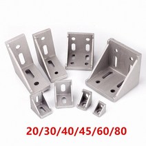 5 20 pcs 2020 2028 3030 3060 4040 4080 6060 8080 알루미늄 코너 브래킷 30 40 45 60 프로파일 커넥터 CNC 라우터, 3060 5PCS
