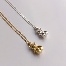 엘리노이 925silver - ﻿ 곰돌이 팬던트 롱 목걸이