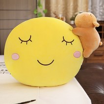 ONEPICK 인싸 달 토끼별 소품 베개 40cm 선물쿠션, 둥근달-곰