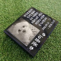 반려동물비석 장례 강아지 사진비석 애견비석 고양이, 1개