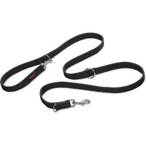 중형 대형견용 훈련용 목 등 더블 리드줄 Halti Training Lead For Dogs Double Ended Dog Training Leash, S, 블랙