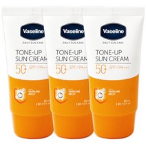 바세린 데일리 선케어 톤업 선크림 3개 SPF50+/PA+++