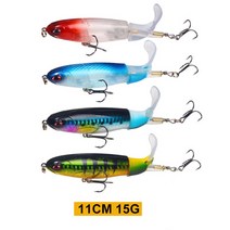 1set 와퍼 플러퍼 미노 낚시 lure13g15g35g 크랭크 베이트 낚시 인공 하드 미끼 wobbler 회전 꼬리 낚시 도구, 4개-15g-b