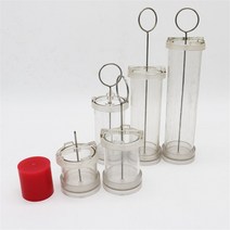 4/6/8/10cm DIY 실린더 기둥 양초 수제 공예 만들기 금형 도구 세트 원통형 원료, 05 4x15cm