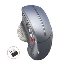 버티컬마우스 블루투스 무선 마우스2.4G 무선 오른손 수직 마우스 측면 스크롤 및 인체 공학적 손목 통증, 찢어진 조각