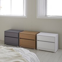 [보루네오] 2단 서랍 침대 협탁 sy773, 화이트