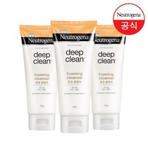 뉴트로지나 딥클린 포밍 클렌저, 3개, 100g