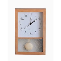 북유럽 엔틱 벽시계 카페 거실 우드 저소음 시계, type 2