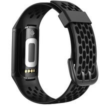 Fitbit Charge 5 스트랩 통기성 방수 고무 손목 밴드 핏비트 시계줄, #1, For Fitbit Charge 5