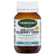 Thompsons 톰슨 빌베리 12000mg 60캡슐
