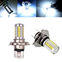 2PCS 자동차 LED 램프 H4 H7 5630 33SMD 12V 화이트 안개 빛 슈퍼 밝은 전면 높은 전원 운전 전구, 한개옵션1, 04 9005