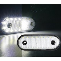 화물차 트럭 LED 사이드 램프 24V 화이트 용달차 관광버스 2.5톤 25인승 츄레라 공사차 차량용 현대 벤츠 스카니아 덤프 메가 볼보 라이노