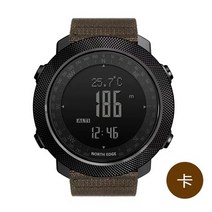 등산시계 아웃도어시계 고도계 등산용 산악용 시계 2023 North 스마트 워치 남자 스포츠 달리기 수영 나침, 06 Khaki