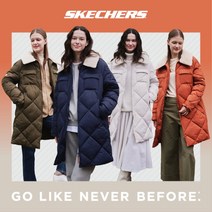 [스케쳐스] 22FW 여성 시어링 퀼팅 롱패딩