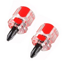 가정재봉틀 미니 재봉틀 스크루드라이버 키트 숏 휴대 무 헤드 바늘 플레이트 수리 재봉 2 개, [02] red2pcs