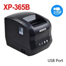 네임스티커 라벨 프린터 xprinter 80mm 열 20mm-80mm 바코드 블루투스, 협력사, EU 플러그, XP-365b USB