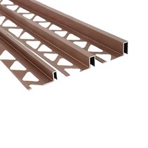 알루미늄 직사각 L자 재료분리대(브론즈) 3사이즈(4x8 6x10 6x12mm) 2.4M _몰딩 마루몰딩 바닥타일 타일마감 마감재 꼼꼼이 코너비드 ㄱ자, 6x12mm