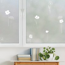 [몬드리안시트지] 지엔홈 창문용시트지 100cmx2M 2개, MWS-03꽃향기