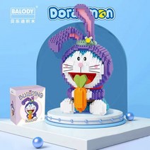 LP 스타 Dai Lu 파란 살찐 고양이 도라에몽 어린이 블록 창조적 애니메이션 스윙 장난감 나노 블록 완구, 도라몬 210586