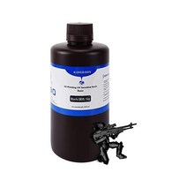 : Kingroon 3D 프린터 수지 405nm SLA UV 경화 1000g LCD 프린팅 고정밀 탁월한 유동성 블랙, 블랙._1KG