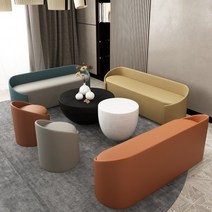 북유럽 가벼운 럭셔리 홈 거실 벤치 긴 소파 의자, 레이크 그린블루 120x45x50