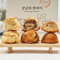 앙금 가득 합천 삼남매밤파이(연간 10만개 판매되는 수제 밤빵), 소보로 백옥 밤파이(6개입)