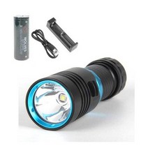 스쿠버 수중랜턴 L2M 다이빙 4800루멘 50미터 IPX8등급 26650배터리 풀세트