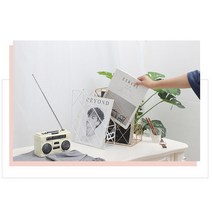 모델하우스 갤러리 세련된디자인 매거진랙 장식용, 2단 블랙