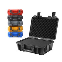 카메라 제습함 제습보관함 렌즈보관함 350x280x133mm 안전 도구 도구 상자 플라스틱 도구 케이스 장비 도구 상자 스폰지로 충격 방지 드라이 박스, 푸른
