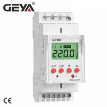 GEYA GRV8-S LCD 디지털 디스플레이 전압 릴레이 8A 2SPDT 모니터링 위상 시퀀스 릴레이 2CO, 01 GRV8-SN  3phase4Wire
