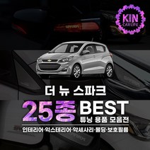 [JR SHOP] 더뉴 스파크 튜닝 악세사리 25종 차량용품, 09_도어스커프_알루미늄몰딩
