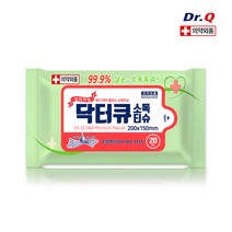 닥터큐 휴대용 손소독티슈 20매 (의약외품), 단품