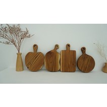 사각 캠프 나무 이유식 피자판 티크원목 캠핑 원목 도마 캄포 빵 미니 플레이팅, 미니망고