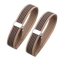 탄성 완장 셔츠 홀더 여성/남성 패션 조절 가능 팔 커프스 밴드 파티 웨딩 의류 액세서리 듀얼, [06] Beige