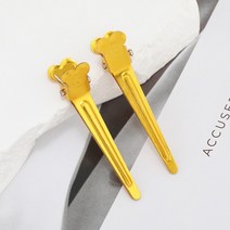 헤어 볼륨 헤어핀 10P 알루미늄 미용실 헤어 클립 핀셋 철핀 집게, 실버-10P