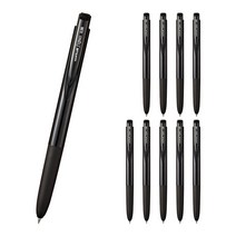 UNI Signo RT1 유니볼 시그노 노크식 볼펜 0.38mm (UMN-155-38), 10개, 블랙 (UMN155-38)