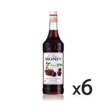 모닌 체리 시럽 1000ml 6개, 1L