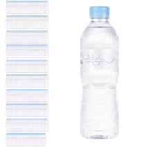 석수 무라벨 500ml 200병 공식샘물 mineral water 라벨없는 미네랄생수 지하 암반수 천연 광천수 대용량 대량 워터 먹는물 식수 업소용 자취생수 수분섭취 물보충, 200개