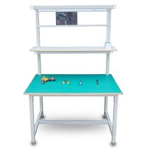 정전기 방지 작업대 제전 패드 고무 검사대 공장 다이, 그레이 길120 폭60 높120(더블백 패널)