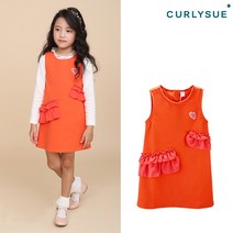 CURLYSUE 컬리수 오렌지프릴 분또원피스 CPS1XAOP05 봄