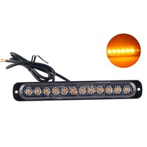 1pcs 트럭 사이드 라이트 울트라 얇은 측면 깜박이 빛 12LED 스트로브 신호 경고 12V24V, 한개옵션1, 05 Red blue red