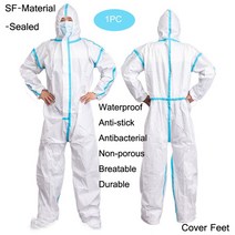 일회용 보호 작업복 의류 SF 방수 방진 내유성 스프레이 페인트 통기성 필름 절연 의류 AliExpress, 발로 sf-sealed, xxxl