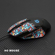 로지텍 G402 용 미끄럼 방지 마우스 그립 테이프 핸디형메이드 스케이트 스티커 땀 스크래치 유연한 게임 Esports, [04] Colored, [01] G402