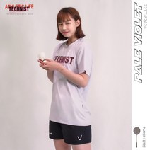 테크니스트 22TT-82A24 바이올렛 남여공용 배드민턴반팔티 배드민턴의류