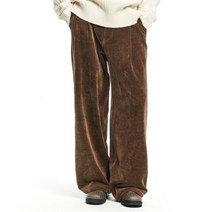 메종미네드 VELVET TWILL TWO TUCK WIDE 팬츠 바지 브라운