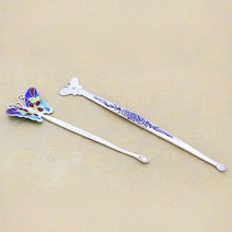 [박씨상방] 명품 은공예 귀이개 (칠보) (금은세공작가 박영준 작품), 나비칠보