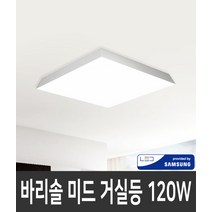 바리솔 미드 거실4등 120W 삼성칩LED 국내제작, 주광색 6500K, 1