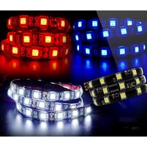 오토바이 LED바 스노우펄 50cm 방수 눈물 바이크 물결led바 면발광 깜빡이 스노우폴 바이크 튜닝 용품, 화이트