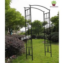 정원 철제 게이트 포도넝쿨 지지대 조경 가든 수목원, 폭 112x가로 폭 37x높이 224CM