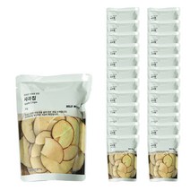 무인양품 MUJI 국내산 사과로 만든 사과칩 1BOX, 25개, 30g